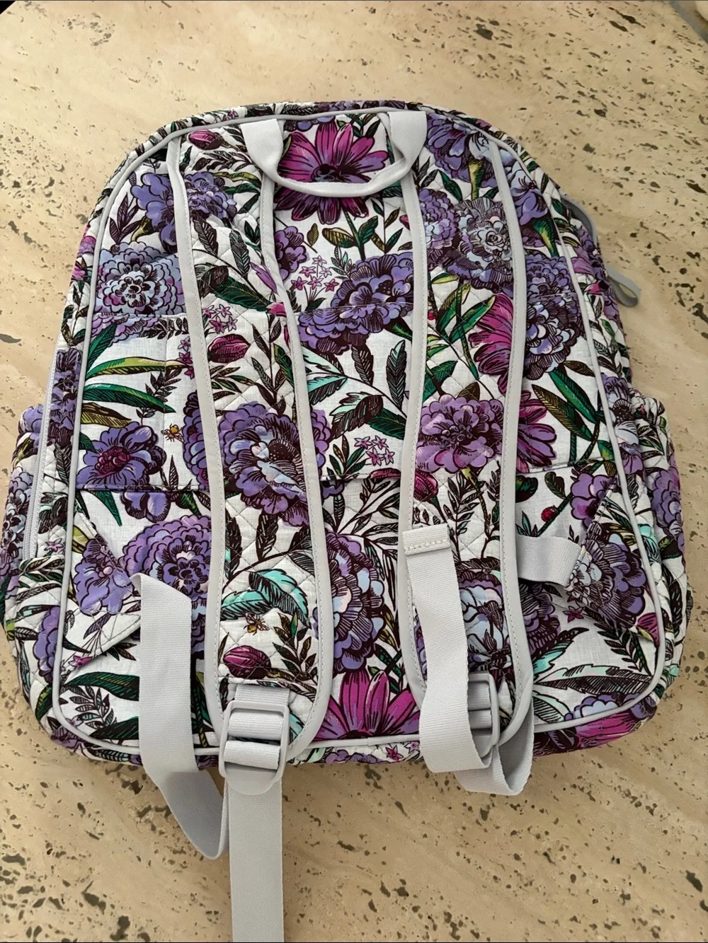 Vera Bradley Iconic Campus Backpack Lavender Meadow